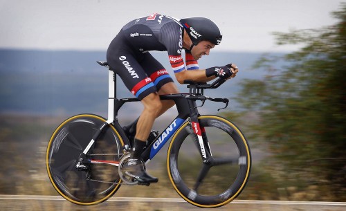 Burgos - Spain - wielrennen - cycling - radsport - cyclisme - Tom Dumoulin (Team Giant - Alpecin) pictured during La Vuelta 2015 Stage 17 from Burgos to Burgos - ITT - Induvidual Time Trial - photo IB/LB/RB/Cor Vos © 2015